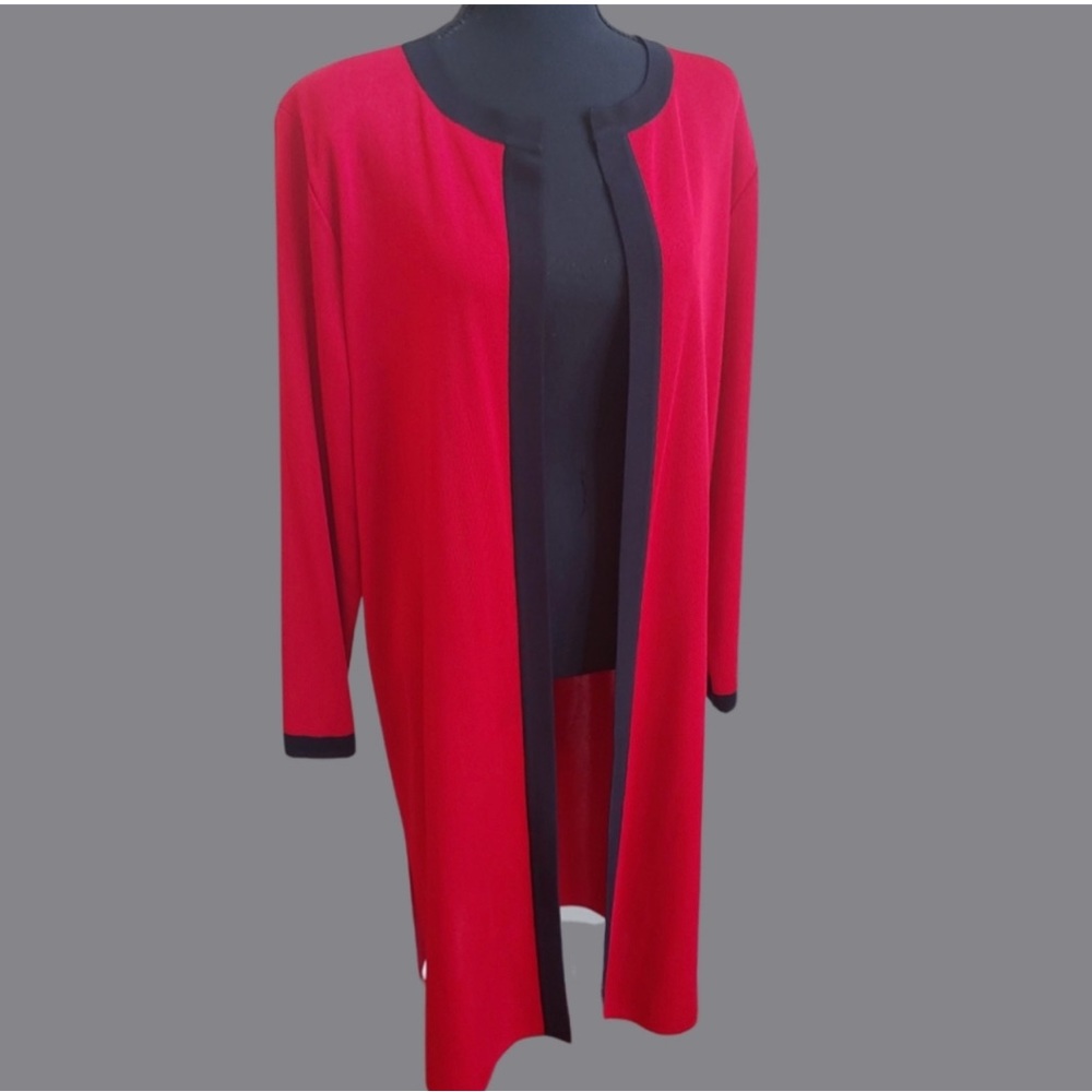 Exclusively Misook Long Open Front Cardigan- Medi… - image 1